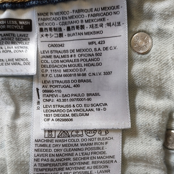 Levi's 513 Jeans Slim Straight W29 - Picture 11 of 12